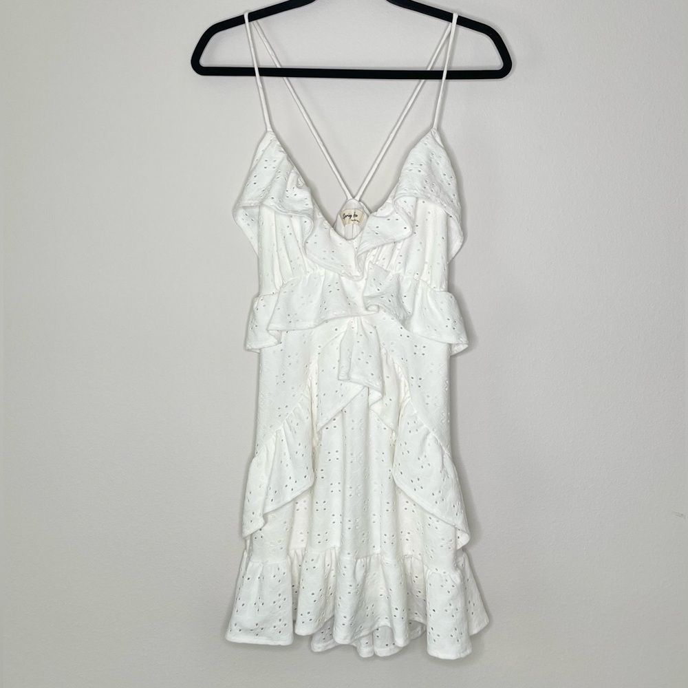 Spring Haze White Ruffle Dress size S - Picture 2 of 4